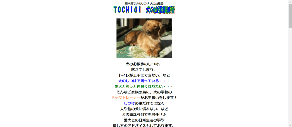 TOCHIGI 犬の出張訓練所